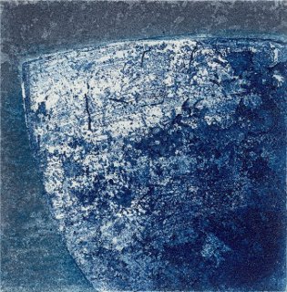 monotype, bol bleu